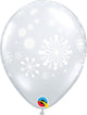Contemporary Snowflakes 11″ Latex Balloons (Bag of 50)