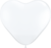 Qualatex Latex Diamond Clear 11″ Heart Latex Balloons (100)