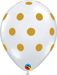 Qualatex Latex Diamond Clear Big Polka Dots 11″ Latex Balloons (50 count)