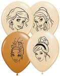 Qualatex Latex Disney Princess Faces Assortment 5″ Latex Balloons (100 count)