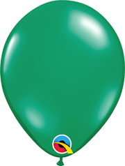 Qualatex Latex Emerald Green 9″ Latex Balloons (100)