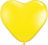 Qualatex Latex Heart Yellow 6″ Latex Balloons (100 count)