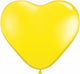 Heart Yellow 6″ Latex Balloons (100 count)