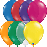 Qualatex Latex Jewel Assortment 11″ Latex Balloons (100)