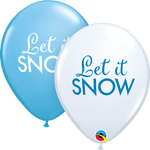 Qualatex Latex Let it Snow Assorted 11″ Latex Balloons (50 count)