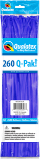 Neon Blue 260Q Latex Balloons (50)