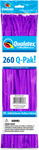 Qualatex Latex Neon Violet 260Q Latex Balloons (50)