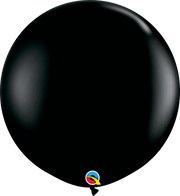Qualatex Latex Onyx Black 36″ (3′ Spherical) Latex Balloons (2)