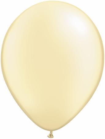 Qualatex Latex Pearl Ivory 11″ Latex Balloons (100)