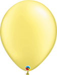 Qualatex Latex Pearl Lemon Chiffon 16″ Latex Balloons (50 count)