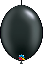 Qualatex Latex Pearl Onyx Black 12" QuickLink® Balloons (50 count)