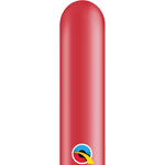 Qualatex Latex Pearl Ruby Red 260Q Latex Balloons (100)