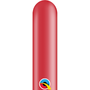 Qualatex Latex Pearl Ruby Red 260Q Latex Balloons (100)