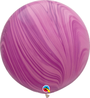 Qualatex Latex Pink & Violet SuperAgate 30″ Latex Balloons (2 count)