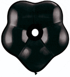 Qualatex Latex Qualatex Geo Blossom Onyx Black 16″ Latex Balloons (25CT count)