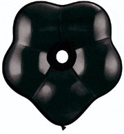 Qualatex Latex Qualatex Geo Blossom Onyx Black 16″ Latex Balloons (25CT count)