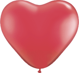 Ruby Red 11″ Heart Latex Balloons (100)