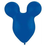 Qualatex Latex Sapphire Blue Mousehead 15″ Latex Balloons (50)