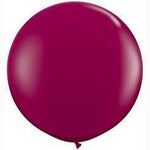 Qualatex Latex Sparkling Burgundy 36″ (3′ Spherical) Latex Balloons (2)