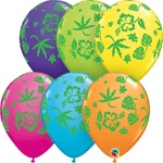 Tropical Flora 11″ Latex Balloons (50)