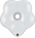 White 16″ GEO Blossom Latex Balloons (50)