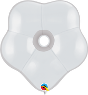 White 16″ GEO Blossom Latex Balloons (50)