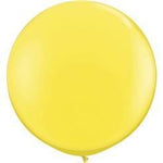 Qualatex Latex Yellow 36″ (3′ Spherical) Latex Balloons (2)