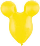 Yellow Mousehead 15″ Latex Balloons (50 count)
