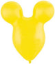 Yellow Mousehead 15″ Latex Balloons (50 count)