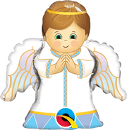 Qualatex Mylar & Foil 14" Angel Boy Balloon (requires heat-sealing)
