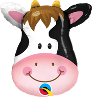 Qualatex Mylar & Foil 14" Contented Cow Balloon (requires heat-sealing)
