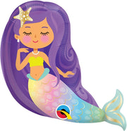 Qualatex Mylar & Foil 14" Mermaid Mini Shape Balloon