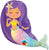 Qualatex Mylar & Foil 14" Mermaid Mini Shape Balloon