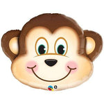 Qualatex Mylar & Foil 14" Mischievous Monkey Balloon (requires heat-sealing)