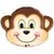 Qualatex Mylar & Foil 14" Mischievous Monkey Balloon (requires heat-sealing)