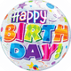 22" Birthday Party Patterns Bubble Balloon