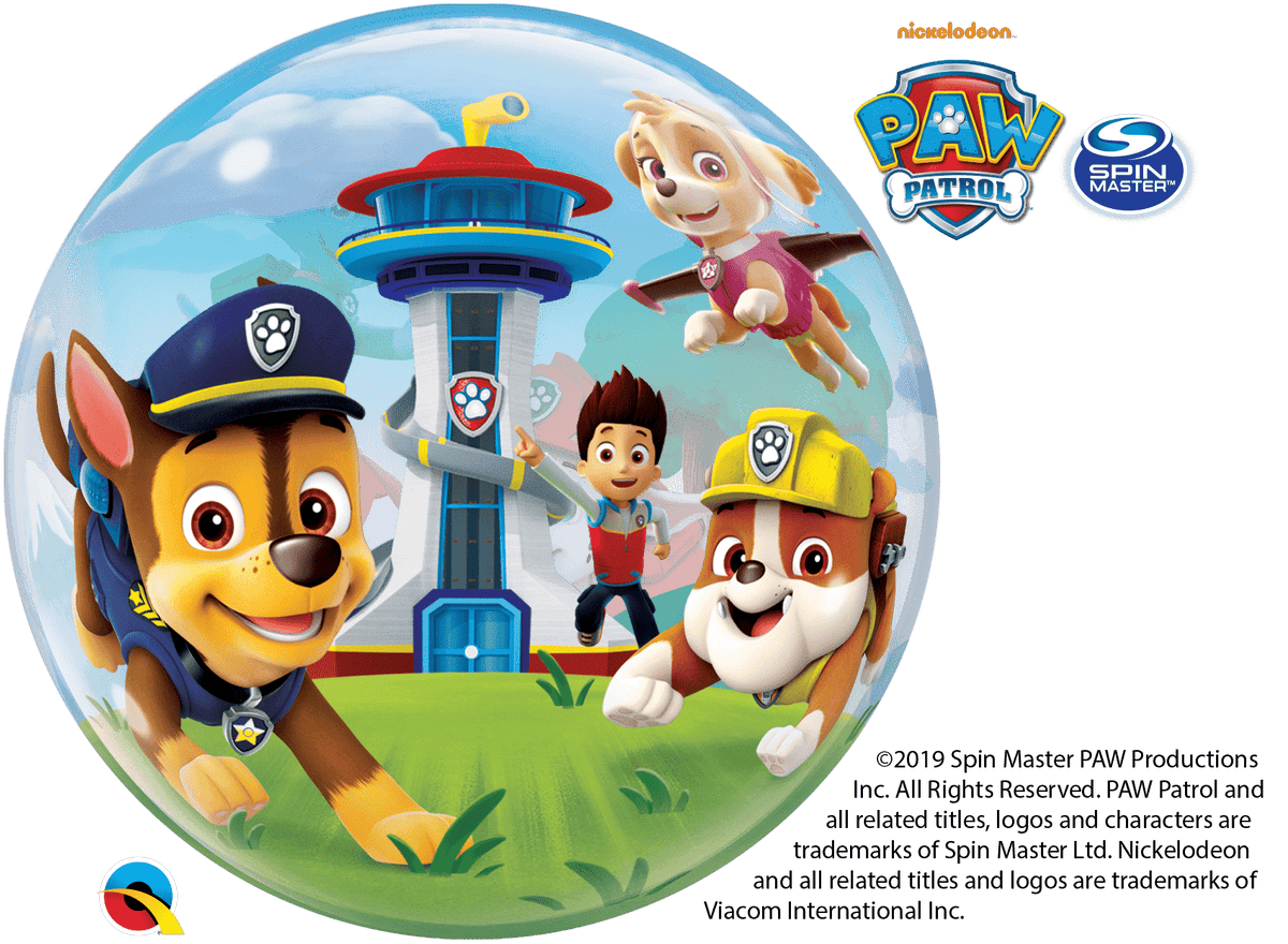 Qualatex Mylar & Foil 22" PAW Patrol Bubble Balloon