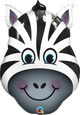 32" Zany Zebra Balloon