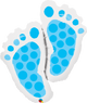 35" Baby Feet Blue Balloon