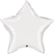Qualatex Mylar & Foil 36" Star White Balloon