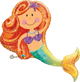 38" Giant Merry Mermaid Balloon