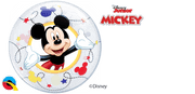 Qualatex Mylar & Foil Air-Fill Disney Mickey 12″ Bubble Balloon (10 pack)