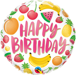 Qualatex Mylar & Foil Birthday Fruits 18″ Balloon