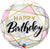 Qualatex Mylar & Foil Birthday Marble Rectangles 18″ Balloon