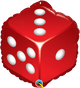 Casino Dice 18" Balloon