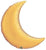 Qualatex Mylar & Foil Gold 35″ Crescent Moon Foil Balloon