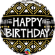 Happy Birthday Mud Cloth Print 18″ Balloon