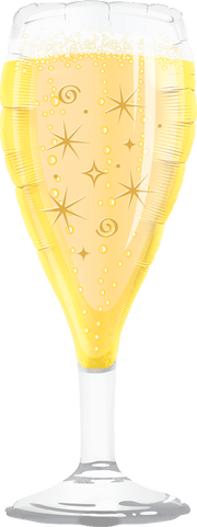 Jumbo Bubbly Champagne Flute 39″ Balloon