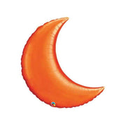 Qualatex Mylar & Foil Orange Crescent Moon 35″ Decorator Balloon