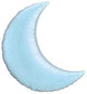 Pearl Light Blue Crescent Moon 35″ Balloon